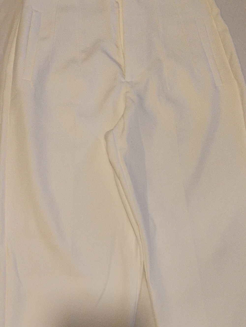 White Classic Trouser Pants For Women
